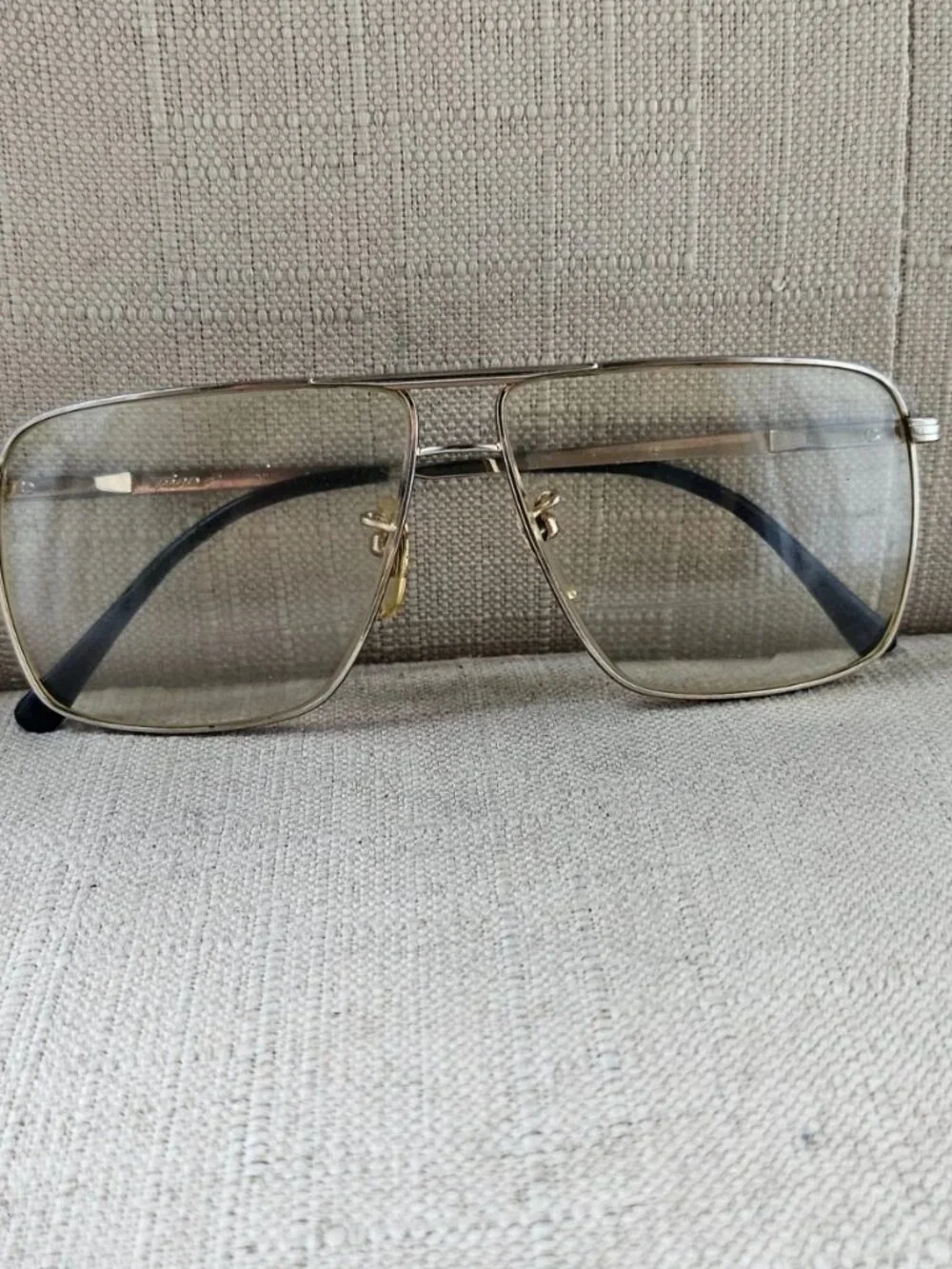 Share Vintage Tura Eyeglasses Frame Gold Tone Eyewear Glasses Unisex Frame only